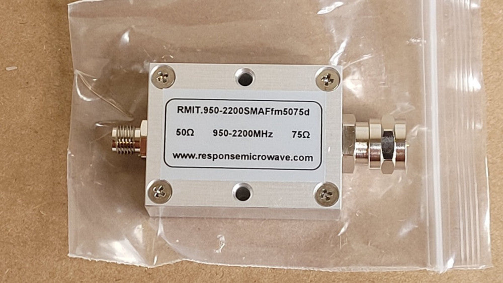 RMIT.950-2200SMAFfm5075d Band Pass Filter? 950-2200 Mhz 50/75 Ohm