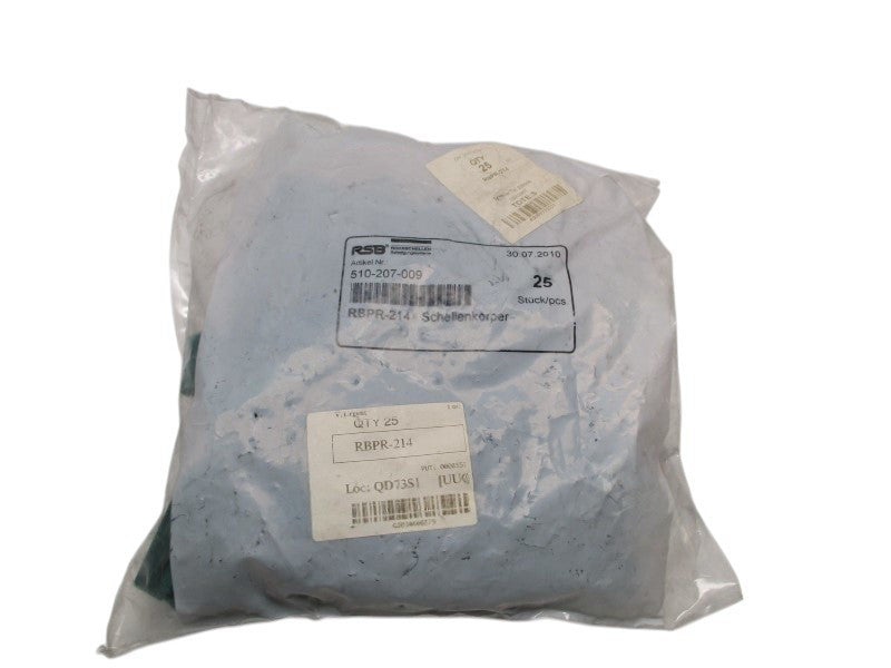 RSB 510-207-009 RBPR-214 CLAMP HALVES (PKG. OF 25)  NSMP