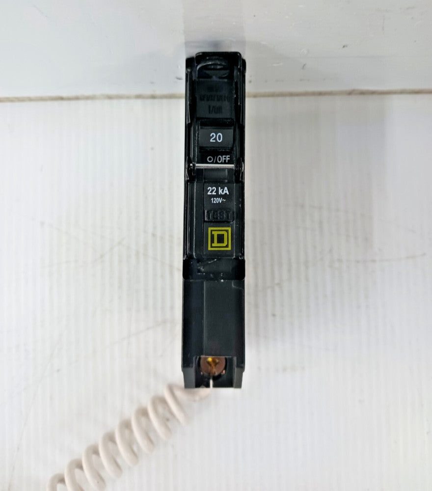 New Square D 20 Amp Bolt-On GFCI Circuit Breaker 1 Pole 120 VAC 22kA QOB120VHEPD