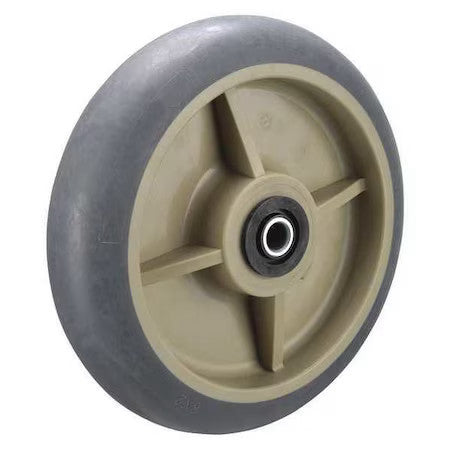 Zoro Select P-Rcp-080X020/050R Caster Wheel,Tpr,8 In.,600 Lb.