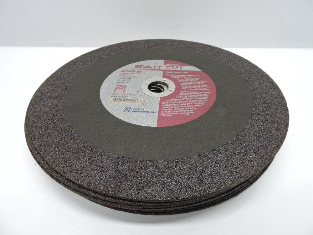 9 PACK - United Abrasives SAIT 24020 12X1/8X1 A24R Stationary Saw Cutting Wheels