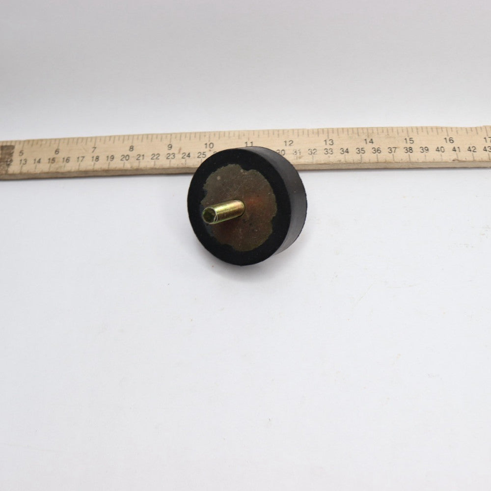 Cylindrical Vibration Isolator Stud YZ Plated Gr 5 3/8"-16 0.88" H