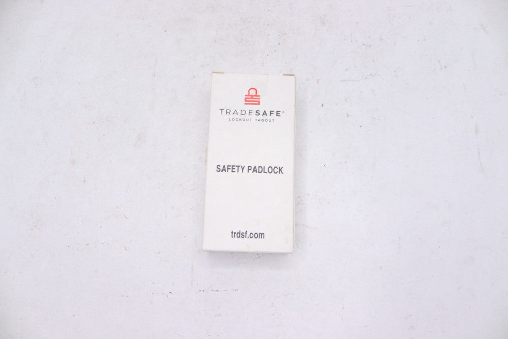 Tradesafe Safety Lockout Orange Lock with Sticker