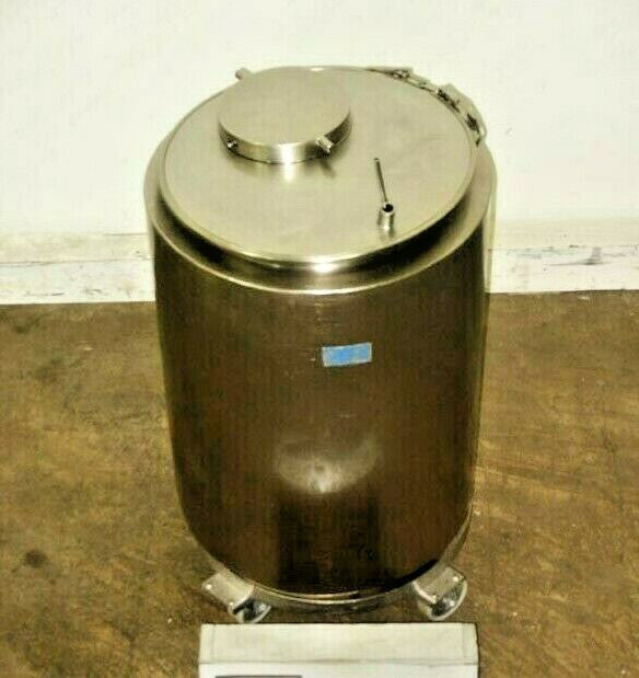 50gal Stainless Steel Single Wall Tank, 22"Dia X 29"Straight Side