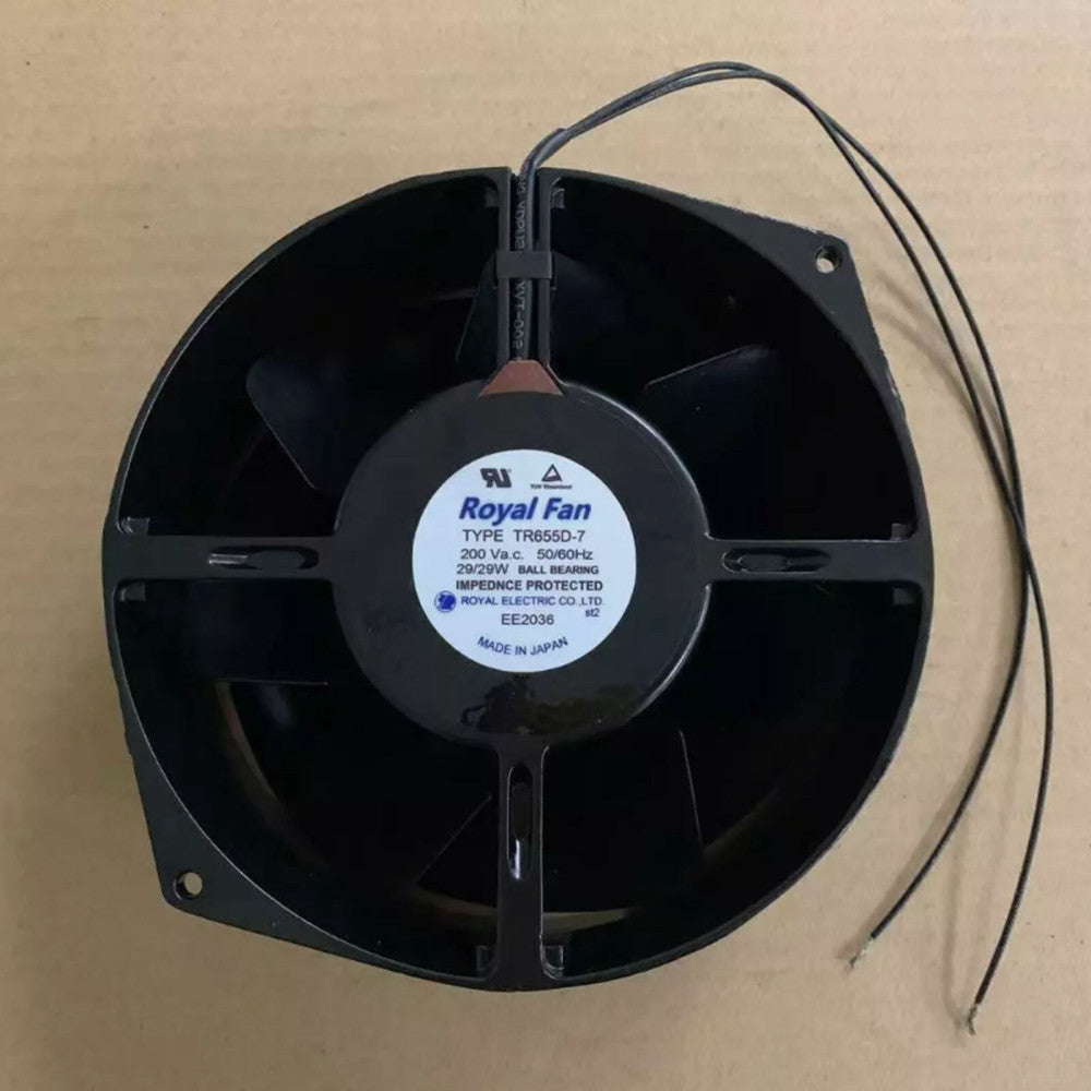 One Brand New ROYAL FAN TYPE TR655D-7 Metal Fan 200V 50/60Hz 29/29W