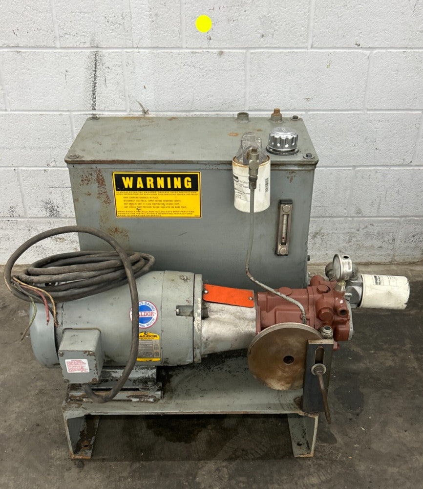 CONTINENTAL HYDRAULICS POWER UNIT 306992 W/BALDOR 3 PHASE MOTOR CM3710T
