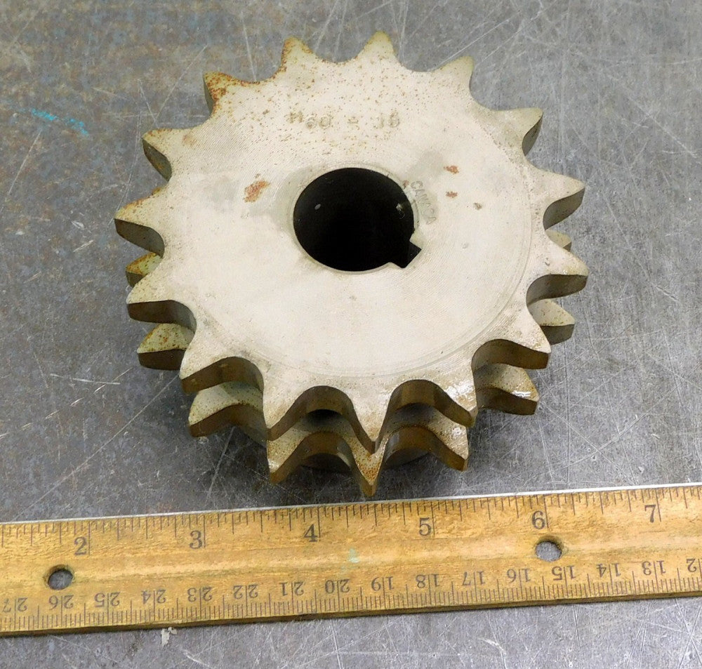 Martin D60B15 Double Roller Chain Sprocket #60 15 Teeth 1" Bore