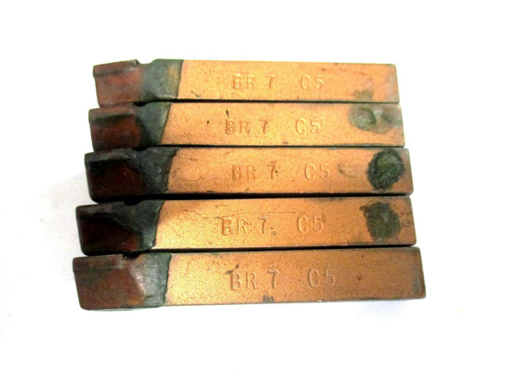 ACT (BR-7) 7/16 x 7/16 x 3 BR C5 RH Carbide Lead Angle Turning Tool Bit - 5 PC