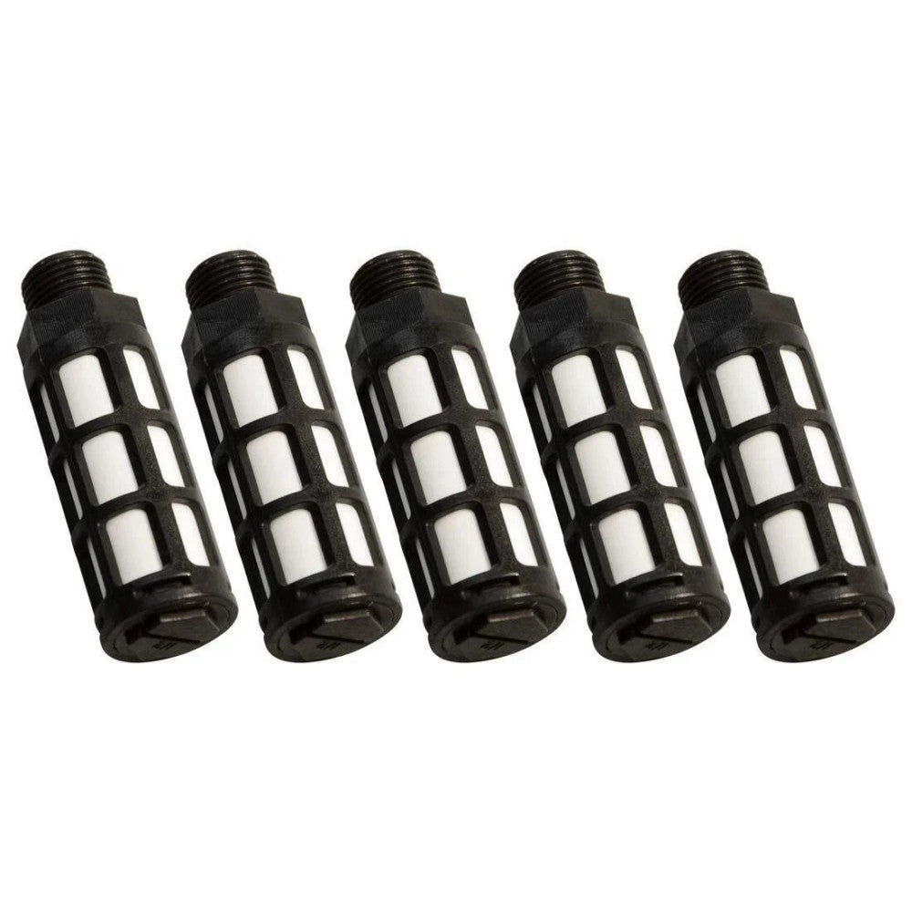 Plastic Exhaust Air Silencer 3/8" Air Line Pneumatic Muffler Black Air Compre...