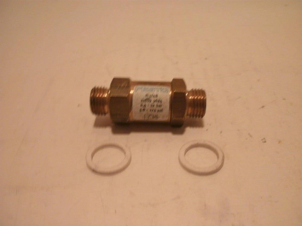 FESTO H-1/4B NON-RETURN VALVE THREAD ON BOTH ENDS 1/4" NPT MALE NEW NO BOX