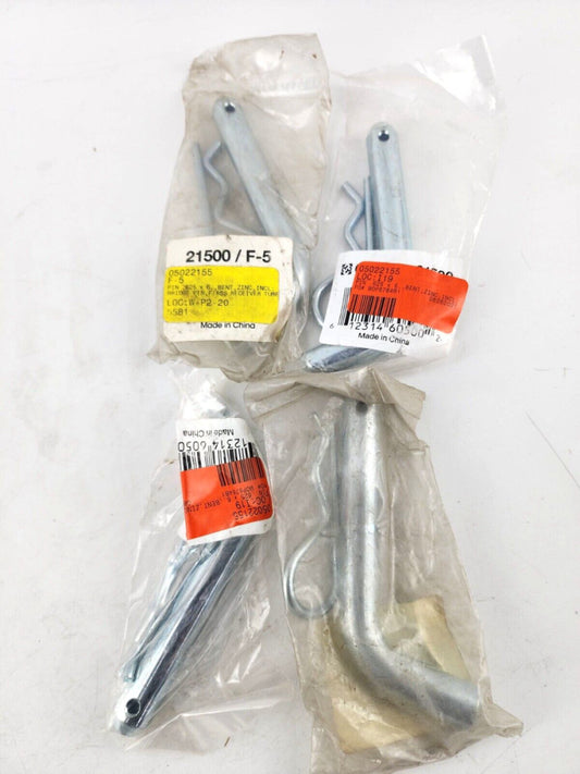 4pcs Lot 21500/F-5 5/8in Hitch Pin With Clip Pol