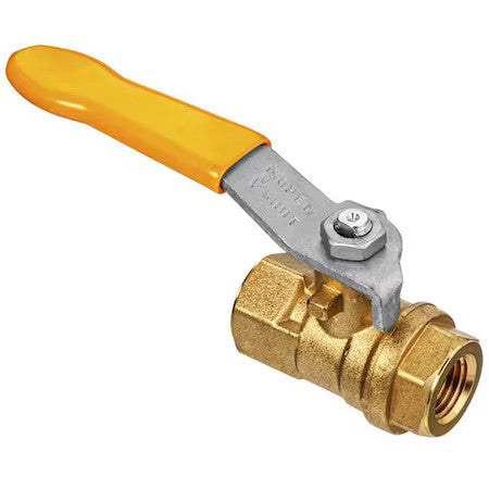 Usa Industrials Zusa-Vlv-197 Manual 2-Way Ball Valve,Bspt,Brass