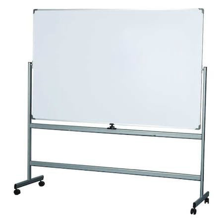 Zoro Select 44Zc28 Dry Erase Board, Steel, 75 In, 74 1/4 In, Aluminum Frame,