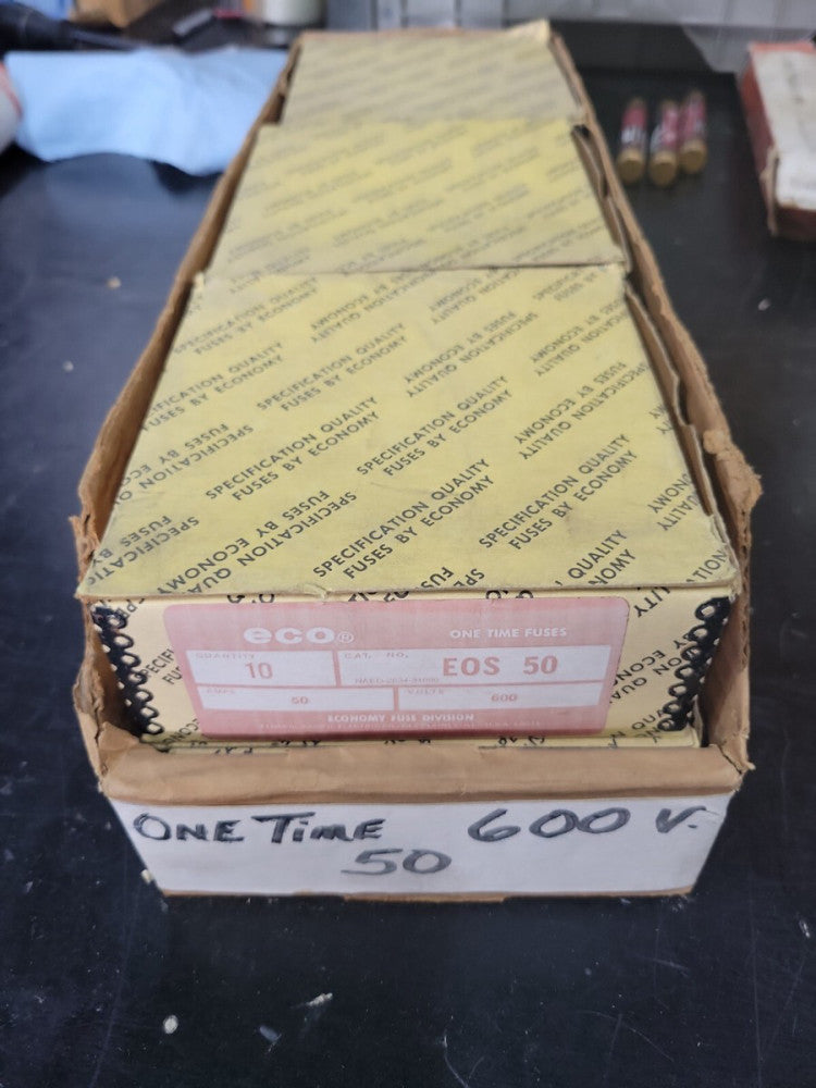 (1) ECO One Time EOS50 Fuse EOS-50 50A Economy Federal Pacific Electric