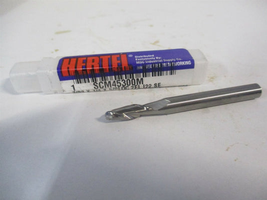 (EE5249014) 7/32" x 5/8" x 1/4" x 2-1/2" OAL 2 Flute Solid Carbide Ball End Mill