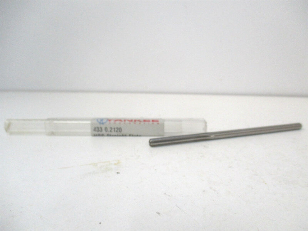 Yankee (433-0.2120) 13/64" x 13/64" x 5" OAL HSS RH Straight Chucking Reamer 