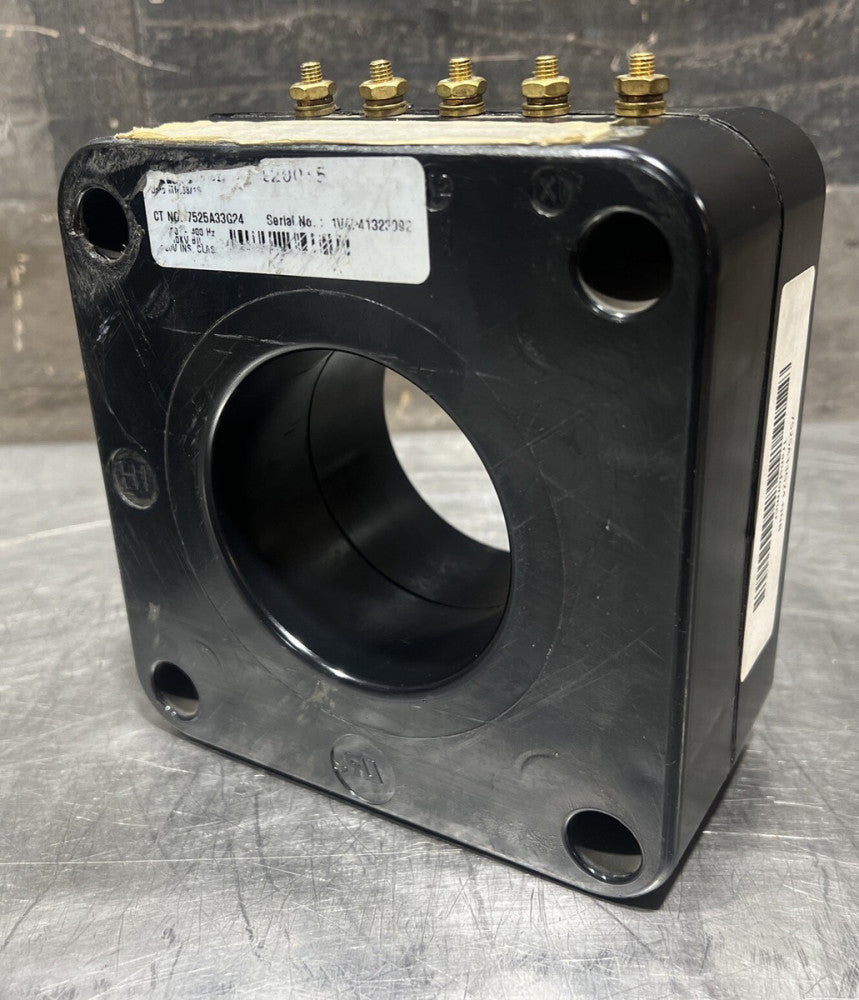 Abb NNB 7525A33G24 Current Transformers Solid Core 600V 50-400Hz Nos Surplus