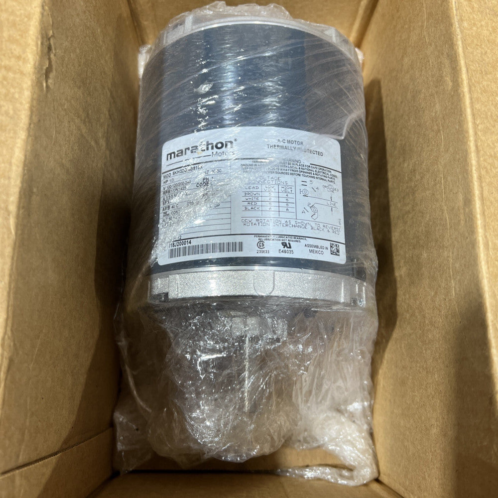 MARATHON MOTORS 5KH32GNB815X Motor,1/3 HP,1,725/1,425 rpm,115/230V 3VG37 Nos