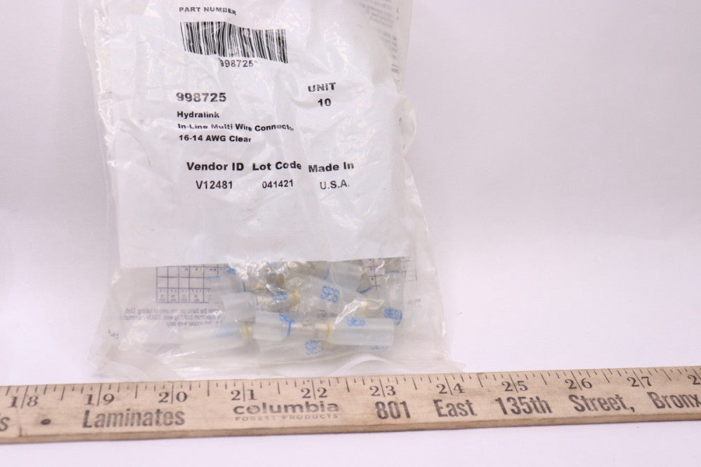 (10-Pk) National Standard In-Line Multi-Wire Connector 16-14 AWG - 998725