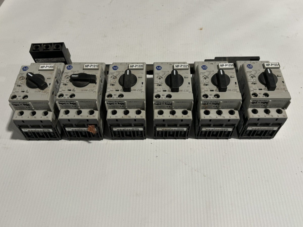 Allen Bradley 140M-C2E-B25 2.5 A Circuit Breaker Motor Starter x6