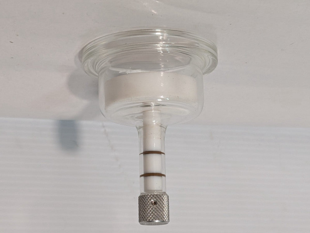 Reaction Vessel Glass Bottom with Collar, 3" Diameter