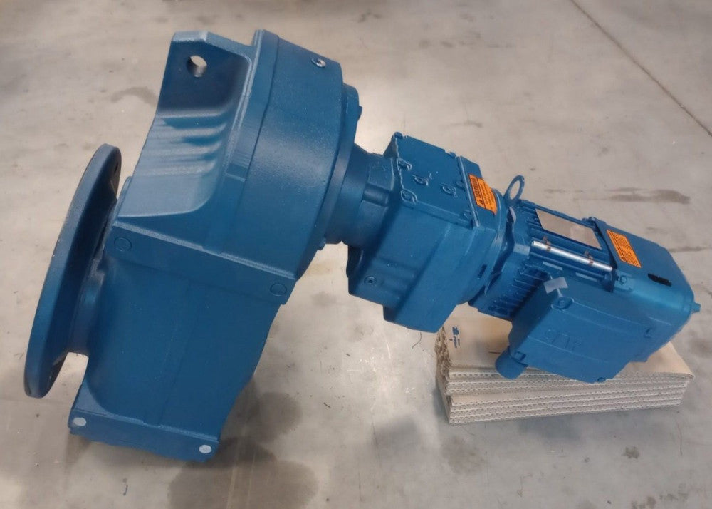 SEW EuroDrive FAF87-R57-DRN80MK4/BE1HR x 519 Gear Motor 1745/3.4rpm Ratio 519:1