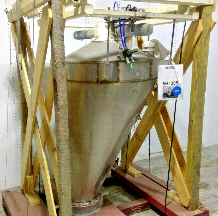 Stainless Steel Hang Mount Batch Hopper w/ op Diverter Vlv ,11" Butterfly Valve