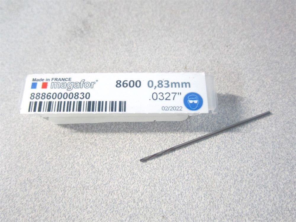 Magafor (88860000830) 0.0327" x 0.2750" x 1.3000" Solid Carbide Chucking Reamer 