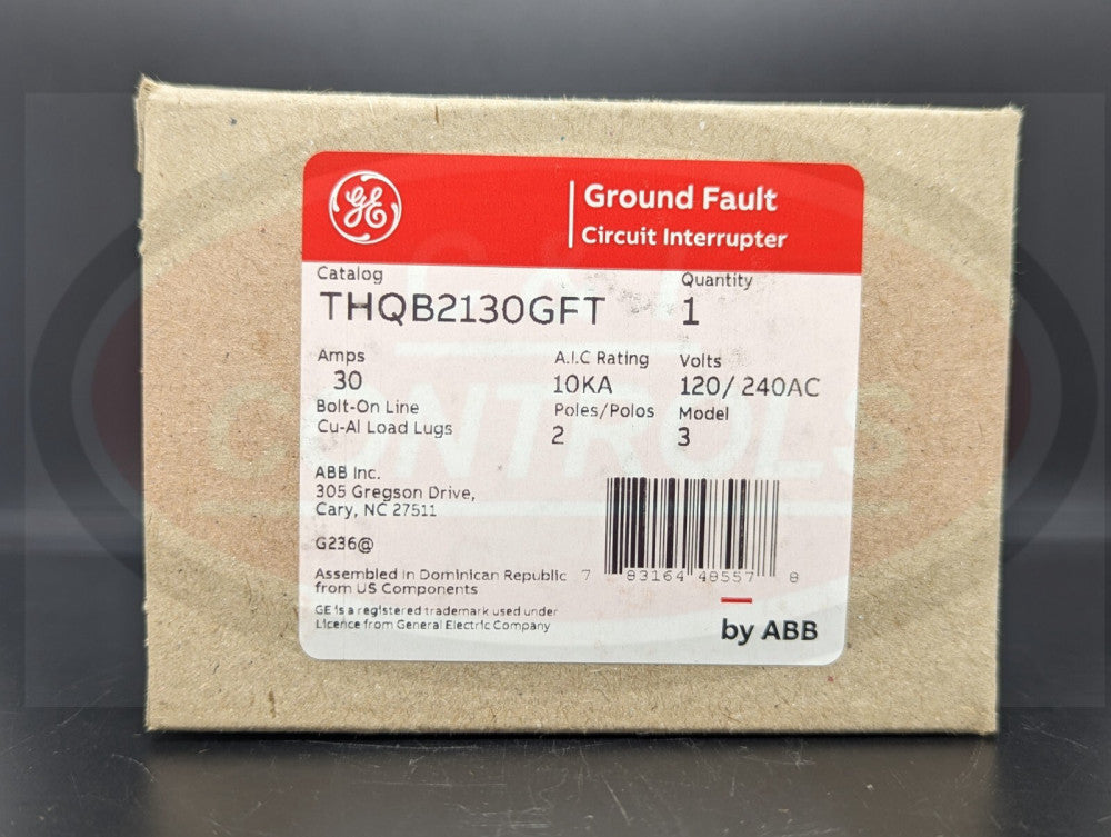GE THQB2130GFT 2P 30A Bolt On GFCI Circuit Breaker New in Box USA Stock