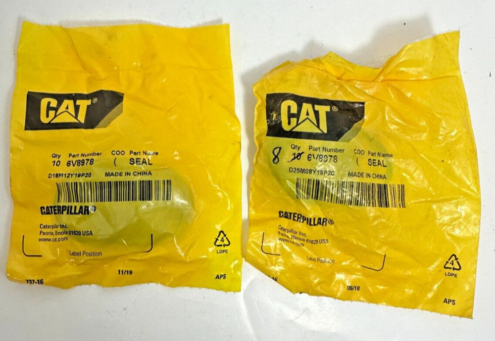 18pc Caterpillar CAT OEM 6V8978 Seal