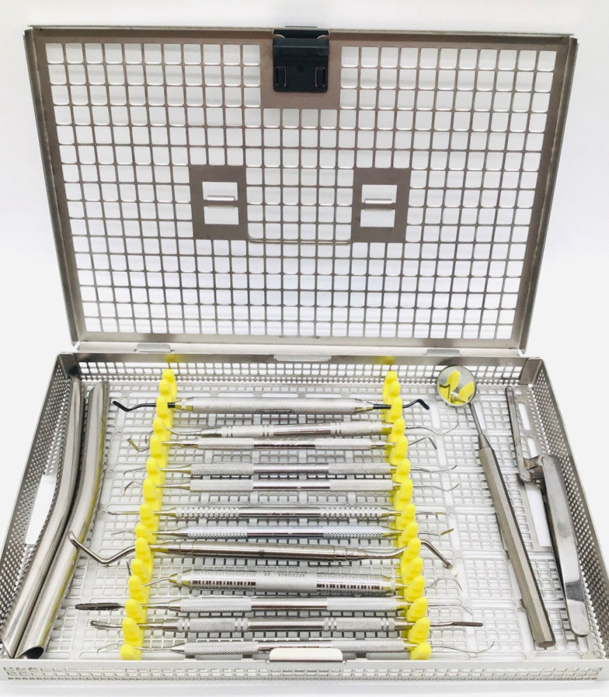 Assorted 16pc Dental Instrument Set with Case