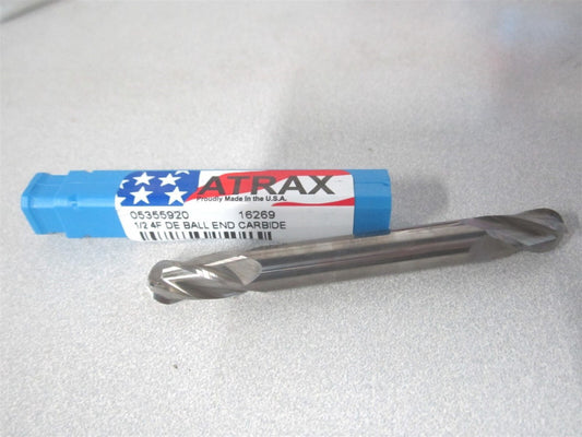 (05355920) 3/8" x 3/4" x 3/8" x 3-1/2" OAL Solid Carbide 4Fl DE Ball End Mill 
