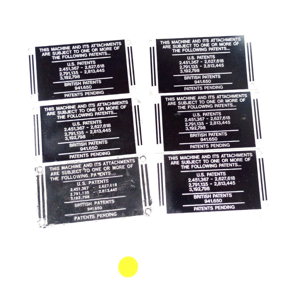 METAL PLAQUES MACHINE PATENTS US AND BRITISH FOR MDEICAL, MFG, CHEM (LOT OF 6)