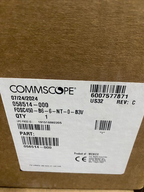Commscope FOSC450-B6-6-NT-0-B3V Fiber Splice Case 058514-000 (NEW)