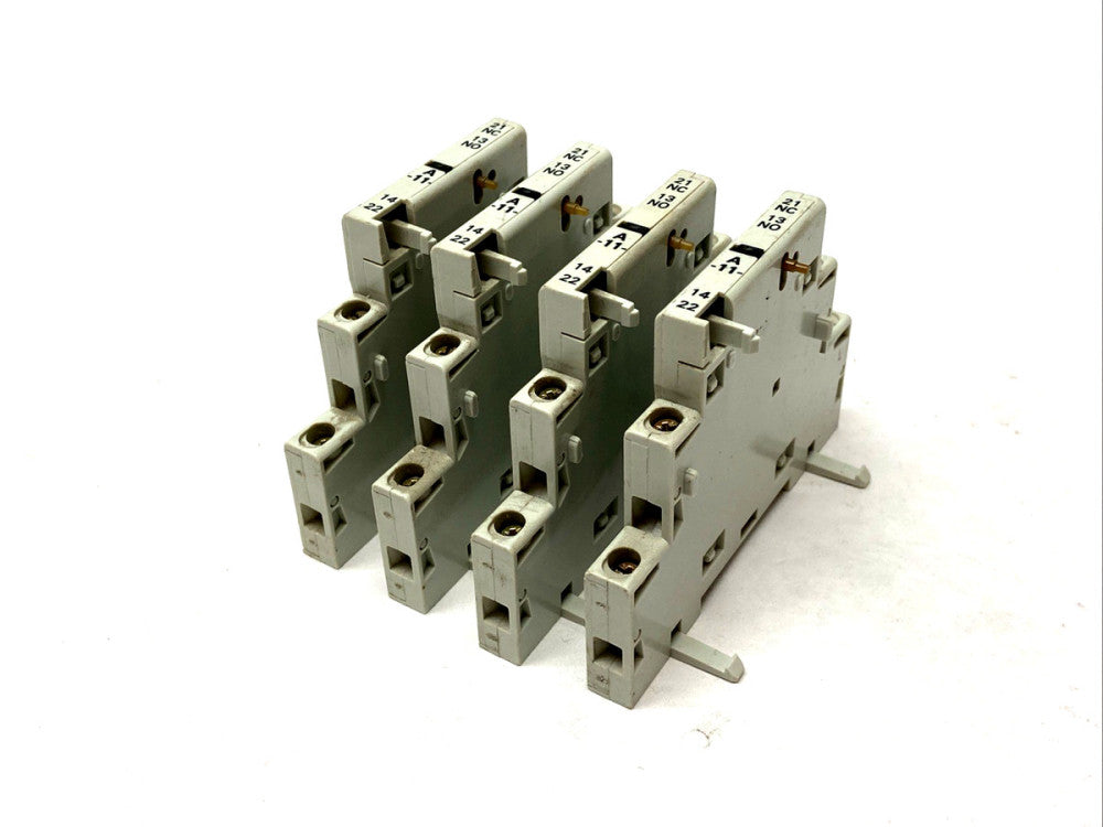 Allen Bradley 140-A11 Ser. C Auxiliary Contact Block LOT OF 4
