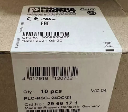 10PC NEW PHOENIX CONTACT PLC-RSC -24DC/21 module 2966171