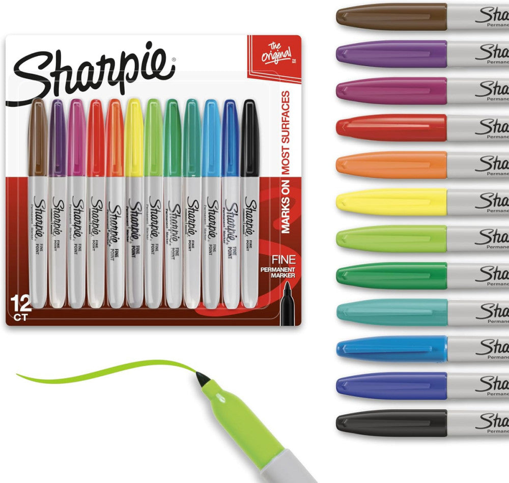 Permanent Markers Quick Drying and Fade Resistant Fine Tip Marker Set for Wood P