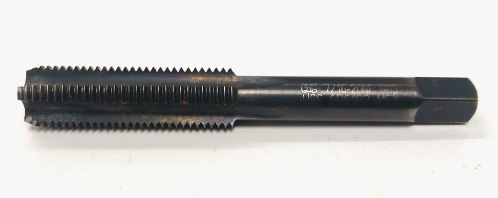 OSG HAND TAP 7/16-20 NF GH3 HSS 4 FLUTE STRAIGHT BOTTOMING OAL 3-1/8"