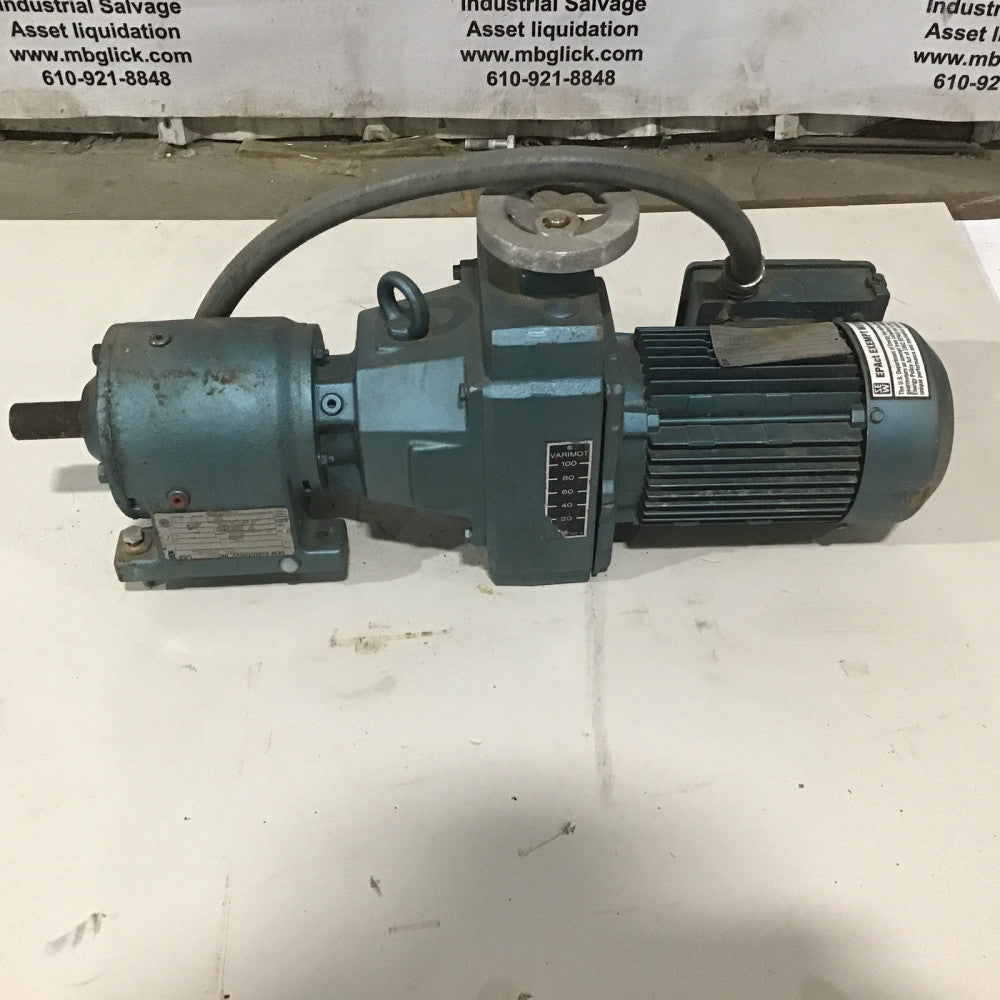 Sew Eurodrive R40D16DT80K4 Gear Motor Ratio 21:61 RPM In 415-2074 RPM Out 19-96
