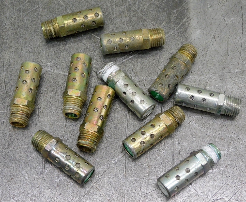 Numatics M4MN Pneumatic Air Muffler / Silencer 1/4" NPT Lot of Eleven (11)