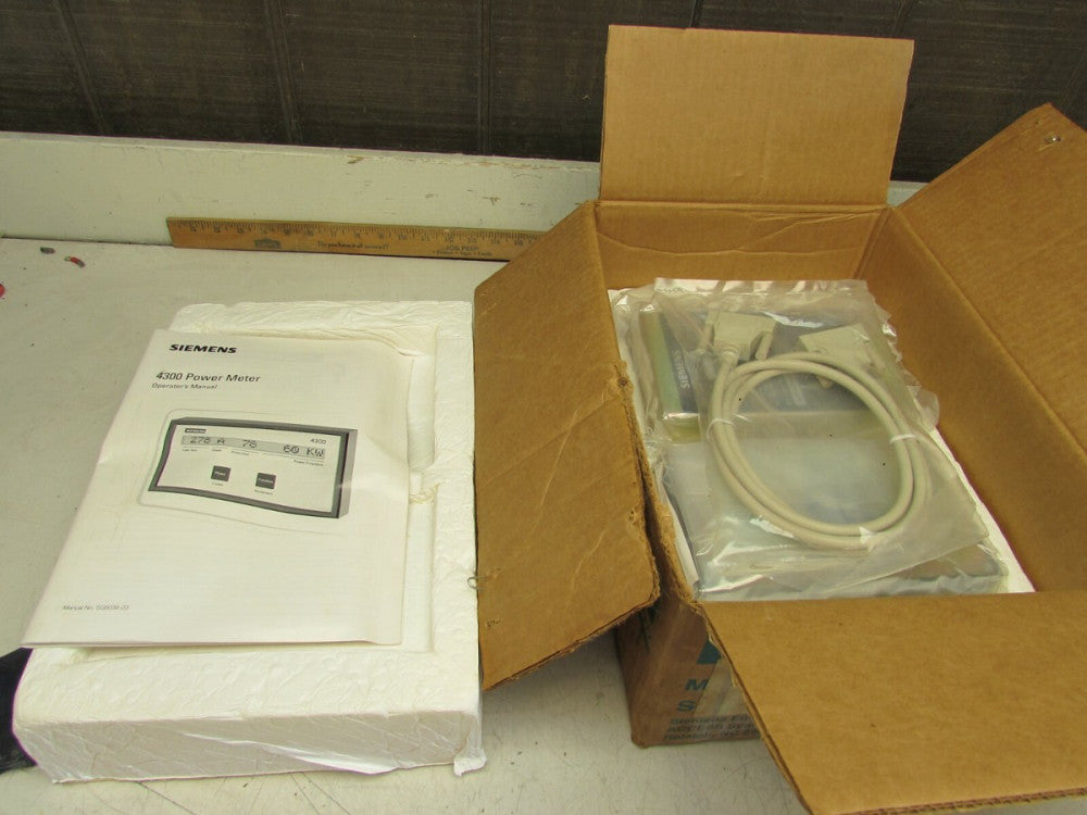 SIEMENS 4300 POWER METER & DISPLAY MODULE 4300DC-240 NEW IN BOX CABLE INCLUDED 