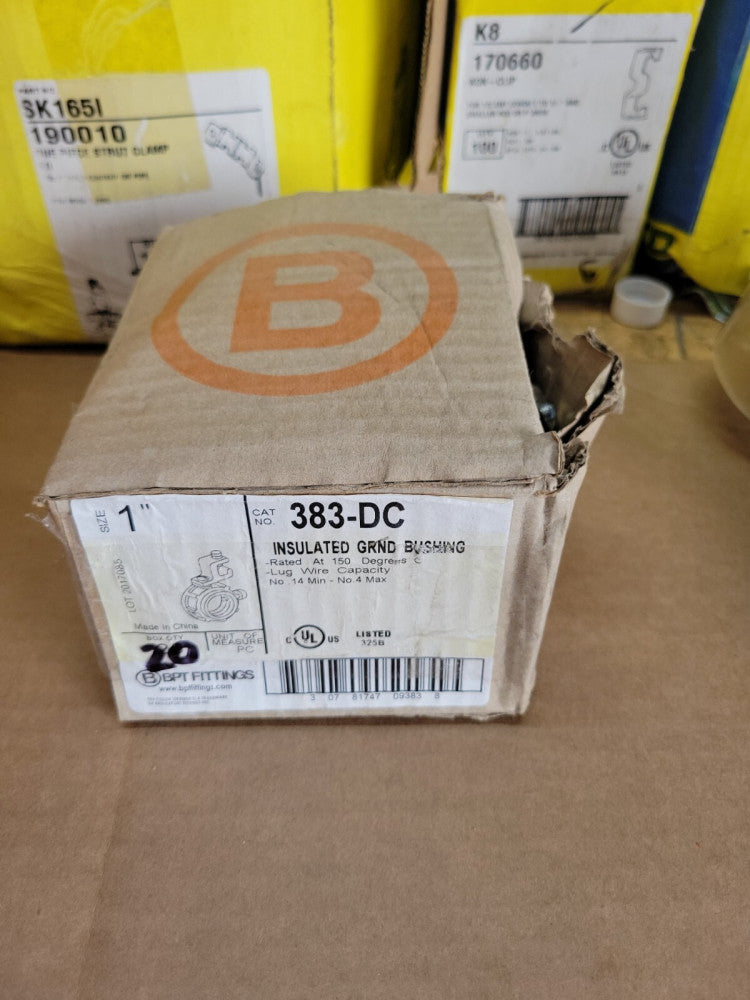 Bridgeport 383-DC 1-Inch Insulated Grounding Bushing, 20-Pack