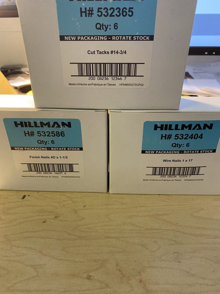 BRAND NEW Hillman 532586 , 5324404, 5322365  Set Of 6 EACH 