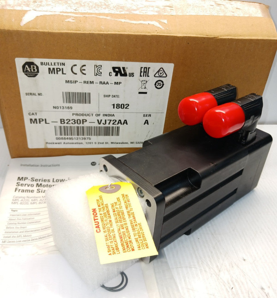 New Allen Bradley MPL-B230P-VJ72AA  AC Rotary Servo Motor 460 Vac 5000 Rpm