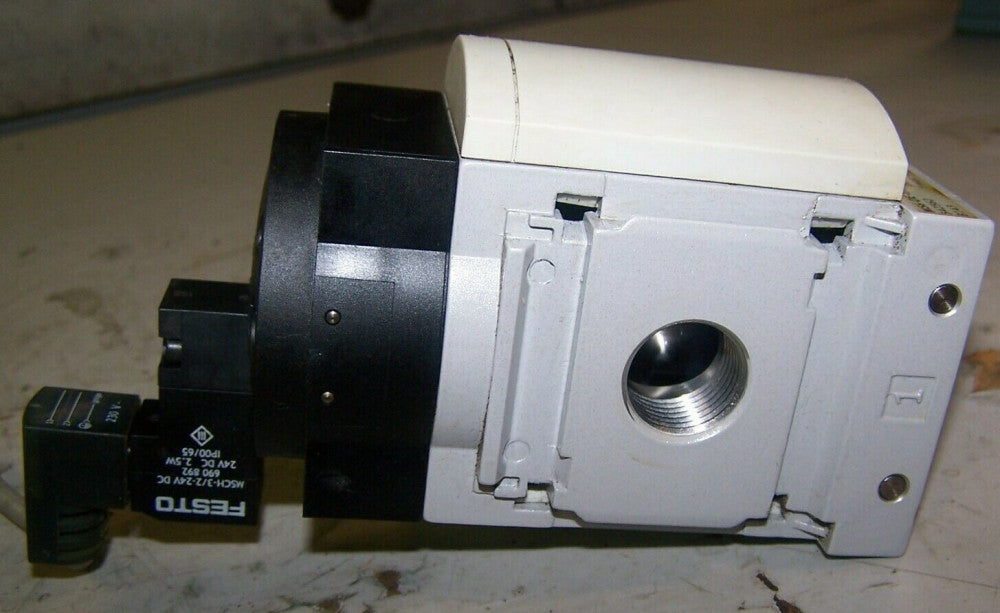 FESTO PNEUMATIC SOFT-START VALVE 1/2" NPT 55-145 PSI  MS6-DE-1/2-10V24