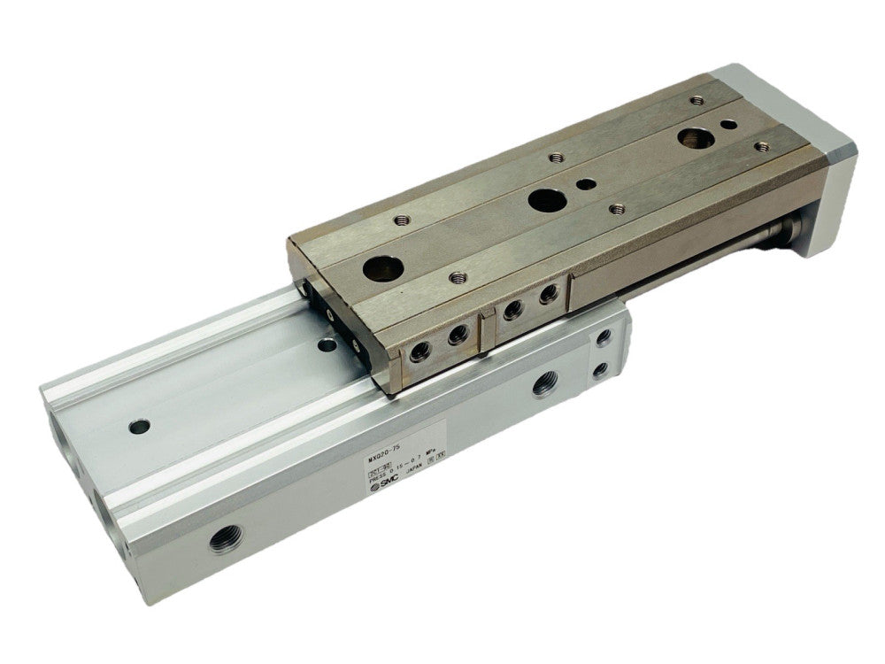 SMC MXQ20-75 Pneumatic Guided Slide Table 20mm Bore 75mm Stroke