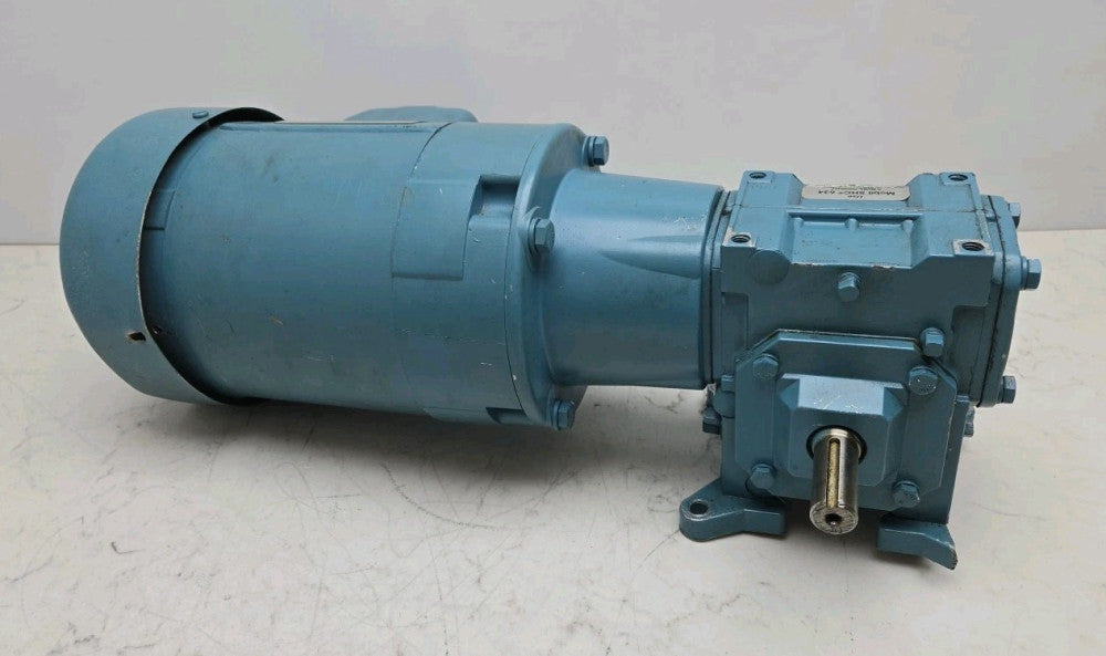 Electra Gear 1/2Hp Gearmotor 3Ph 1725Rpm Gear Reducer CK50TC-17ALC510RW Damage