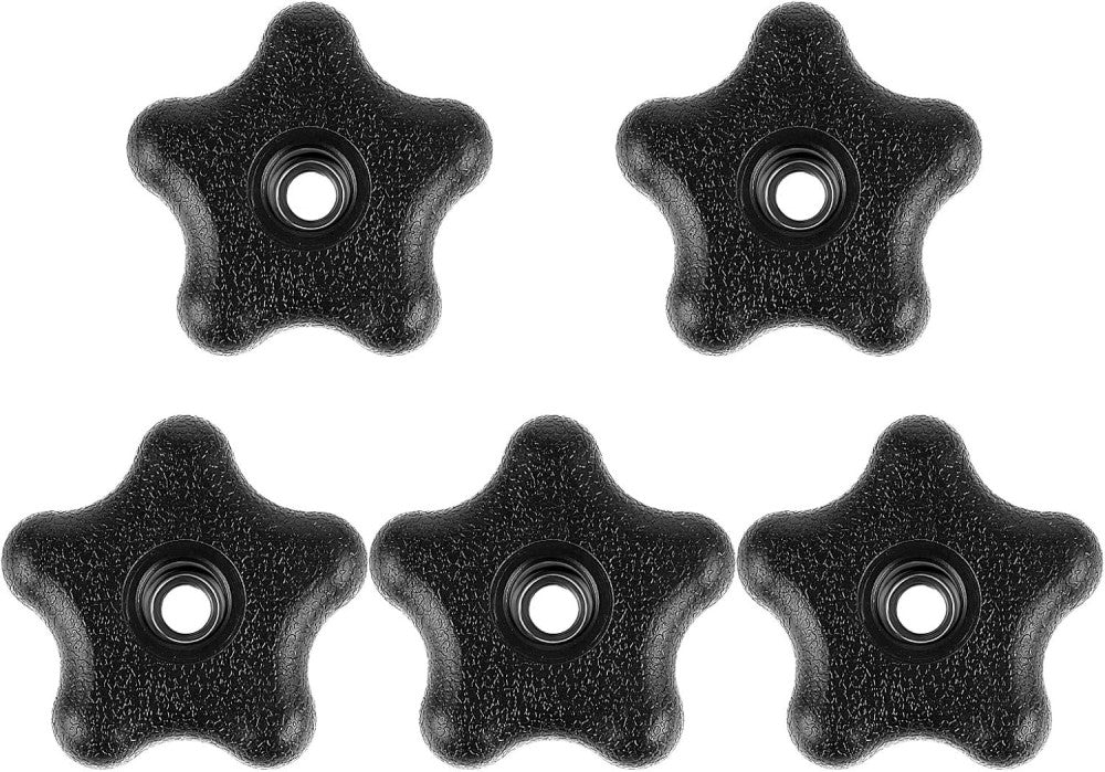 5 Pcs 5/16' 18 Female Thread 5 Star Clamping Knobs, T Track Accessories for Feat