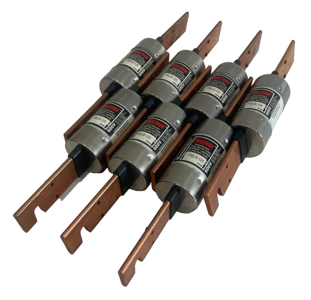 NEW FUSETRON FRS-R-125 TIME-DELAY FUSE FRSR125 LOT OF 7