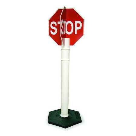 Cortina Safety Products 03-747Qdh15 4-Way Stop Sign With Base, 11" W, 56" H,